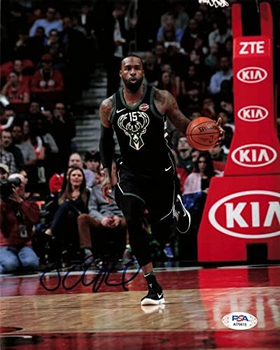 Шабазз Мохамед подписа снимка с размер 8х10 см, С автограф на PSA / DNA Милуоки Бъкс - Снимки на НБА с автограф