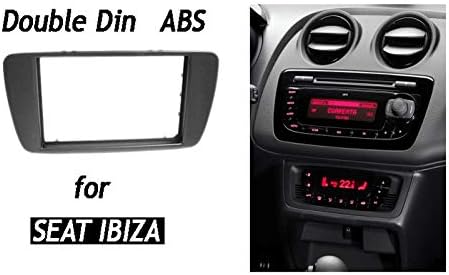 Резервни части XMEIFEI Двойна Аудиофризованная панел Din за Seat Ibiza От 2008 + Радио GPS Стерео CD Панел за