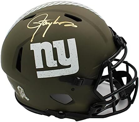 Лорънс Тейлър подписа New York Giants Speed Автентичен Поздрав за обслужване на каски NFL - Каски NFL с автограф