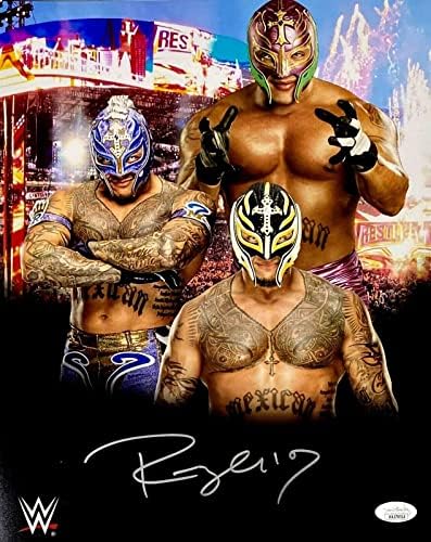 Ексклузивна снимка на Рей Мистерио WWE с Автограф 11x14, Удостоверяване на JSA 3 - Снимки Рестлинга с автограф
