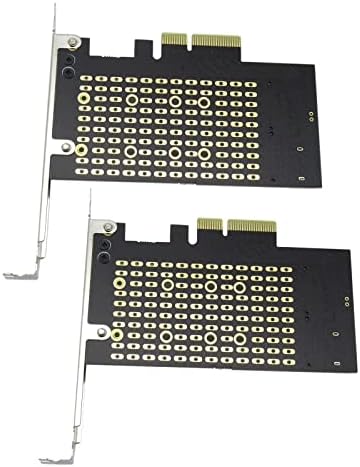 2x M. 2 за PCIe NVMe и SATA SSD Двойна карта адаптер M Key и/или B Key 2242 2260 2280 М2 за настолен компютър,