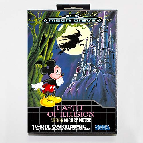 ROMGame Castle Of Illusion На 16 Битова Детска карта на Sega Md С търговия на Дребно Кутия За Sega Mega Drive