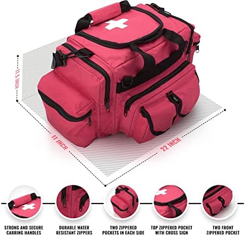 Чанта за оказване на първа помощ на АСК TECHMED EMS EMS Emergency Medical Trauma Bag Deluxe, Розов