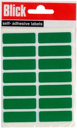 Опаковка на етикети Blick 12 x 38 мм - Зелено (98 етикети)