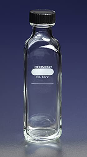 Шише за разплод мляко Corning Огнеупорно стъкло с тесен провлак, Степен, с капак на винт (бутилка за култивиране),