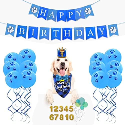 Стоки за Парти в чест на рождения Ден на Кучето, LMSHOWOWO Кърпа за Момче на рождения Ден на Кучето, с Шапочкой
