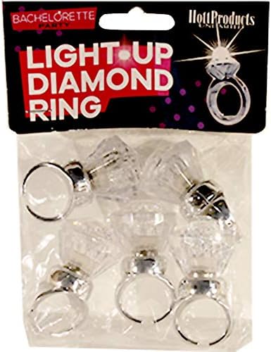 Hott Products Unlimited 67488: диамантен Пръстен Light Up (5 бр)